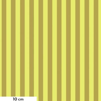 Tissu Tula Pink rayures jaune fluo Tent Stripe - True Colors Neon
