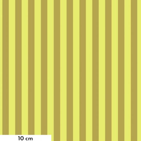 Tissu Tula Pink rayures jaune fluo Tent Stripe - True Colors Neon