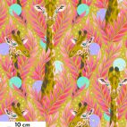 Tissu Tula Pink girafe jaune Neck for Days Moonbeam - Everglow