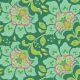 Tissu patchwork Vert grandes fleurs - Bloomsville de Tilda