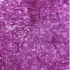 Tissu batik rose volutes