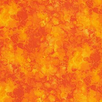 Tissu patchwork Orange flamme