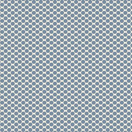 Tissu patchwork Bleu avec myosotis