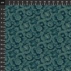 Tissu patchwork Bleu motif tapisserie - Willow Hollow de Kim Diehl