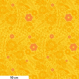 Tissu patchwork jaune dentelle de fleurs Lace - Love Always de Anna Maria Horner