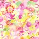 Tissu patchwork Rose oiseaux style aquarelle - Whimsy Wonderland