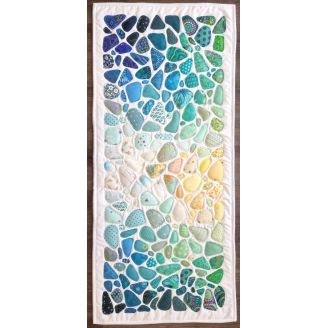 Verre Poli (Sea glass quilt) - kit de patchwork