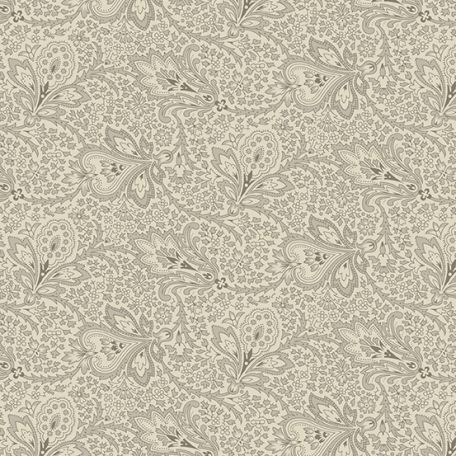 Tissu patchwork gris motif floral ton sur ton - Tradewinds de Renée Nanneman