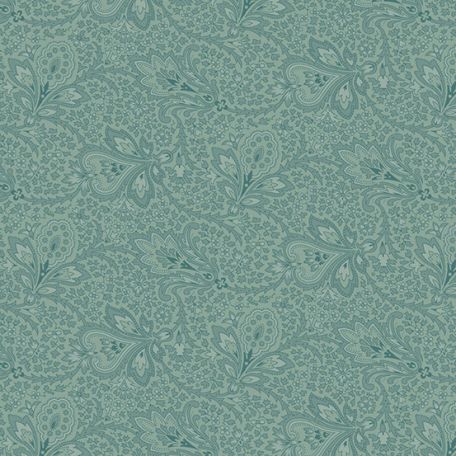 Tissu patchwork bleu motif floral ton sur ton - Tradewinds de Renée Nanneman