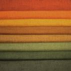 8 coupons de tissus Cottage Cloth orange vert