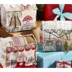 Christmas Cottages - Patron de patchwork et broderie de Lisa Mattock