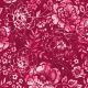 Tissu batik pivoines rose fuschia