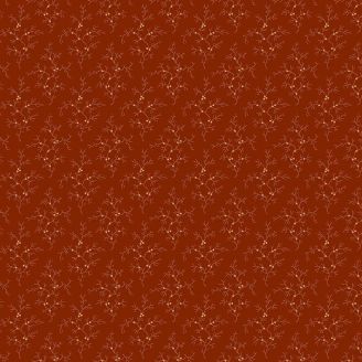 Tissu patchwork marron pain d'épices à branches - Autumn Spice