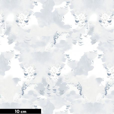Tissu patchwork blanc-gris couverture nuageuse - Sea Sisters de Shell Rummel