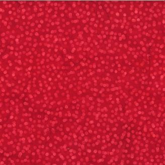 Tissu Batik Rouge fraise à pois