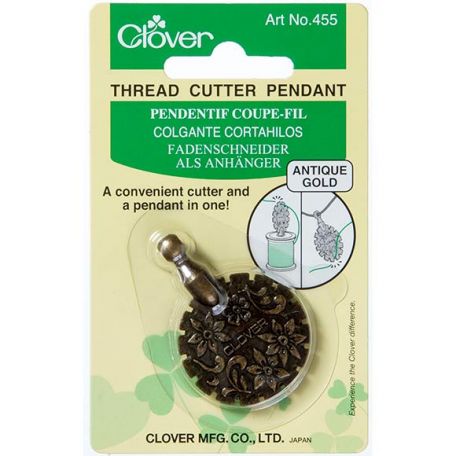Coupe-fil pendentif Clover - or ancien