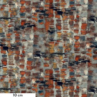 Tissu patchwork patine oxydée