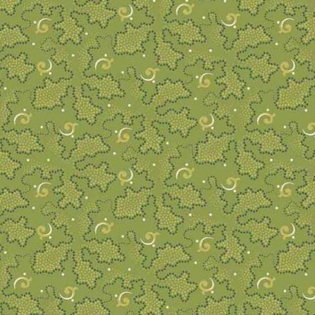 Tissu patchwork motif vert mousse - Gingerlili de Renee Nanneman