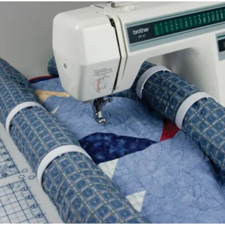 Gants De Quilting BOHIN France - Anti-fatigue, Prise Antidérapante (3 Doigts) - Pour Machine à Coudre, Patchwork - Taille L
