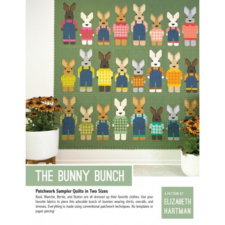 The Bunny Bunch - Modèle de patchwork d'Elizabeth Hartman (en anglais)
