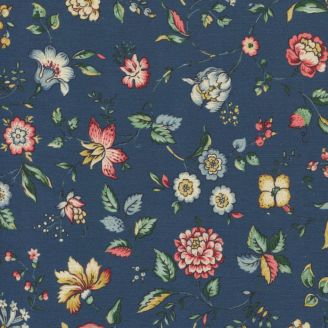 Tissu patchwork Petra Prins bleu à fleurs - Spring Garden