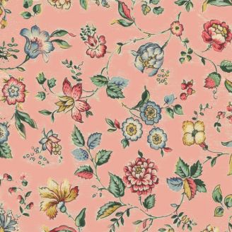 Tissu patchwork Petra Prins rose à fleurs - Spring Garden