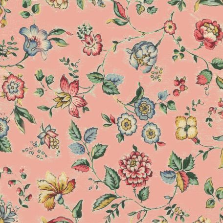 Tissu patchwork Petra Prins rose à fleurs - Spring Garden