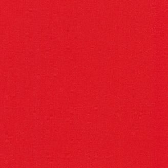 Tissu patchwork grande largeur uni de Kona rouge coquelicot - Poppy
