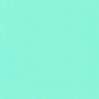 Tissu patchwork uni de Kona - Bleu vert Aruba