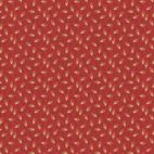 Tissu patchwork rouge graine beige rouge - Elliot