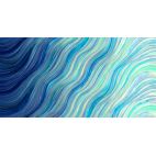 Tissu patchwork ondes en dégradé bleu saphir - Gradients Auras