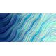 Tissu patchwork ondes en dégradé bleu saphir - Gradients Auras