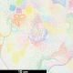 Tissu patchwork écru multicolore en pointillisme - Gradients Auras