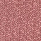 Tissu patchwork rouge fleurs de coton blanches - Antoinette de French General