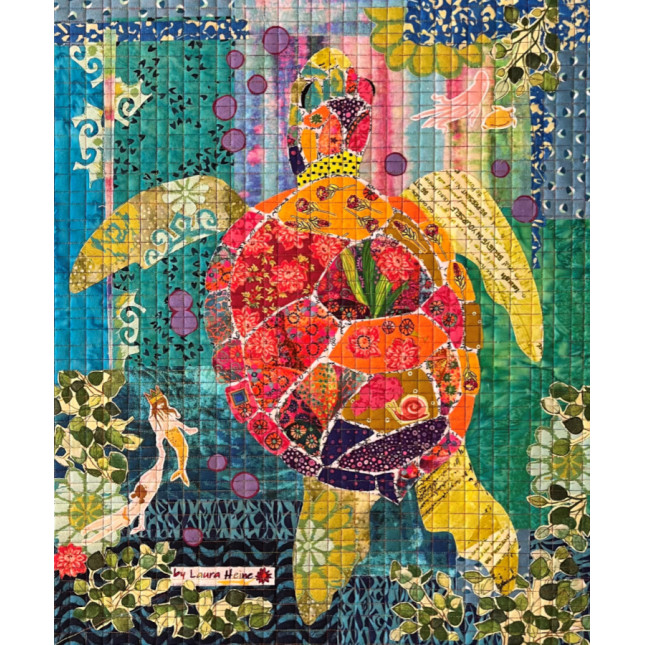 Patrons appliqué-collé Tiny collage de Laura Heine - Mer