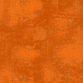 Tissu patchwork faux uni orange flamme - Glaze de Libs Elliott