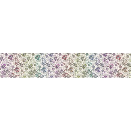 Tissu patchwork fleurs clématite "Wild vine" multicolore - Roar de Tula Pink