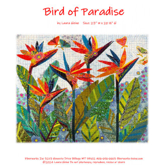 Patron Oiseaux du Paradis en appliqué-collé de Laura Heine (Bird of Paradise) Patron Oiseaux du Paradis en appliqué-collé de Laura Heine (Bird of Paradise)