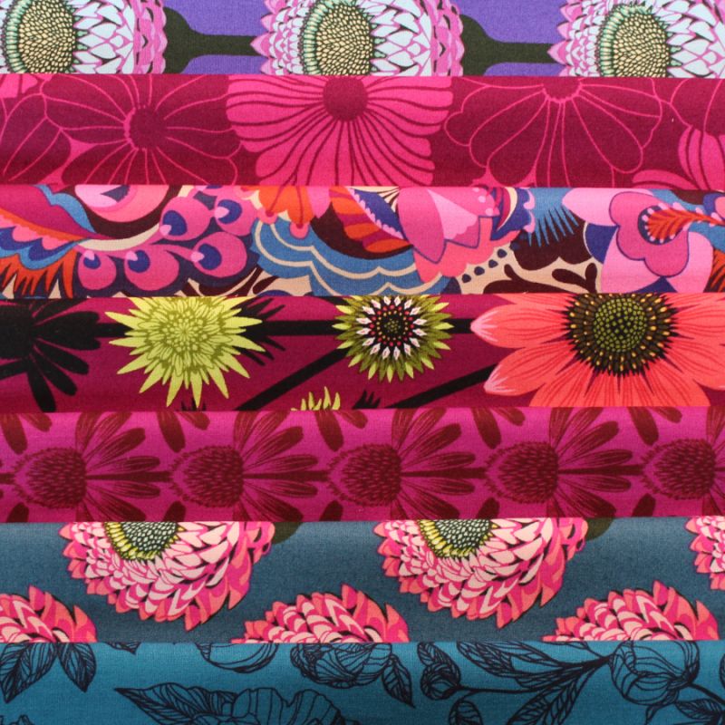 Lot De Coupons De Tissu Printanier - Fleurs, Pois Et Vichy - 4 Motifs Différents Pour Vos Créations Couture