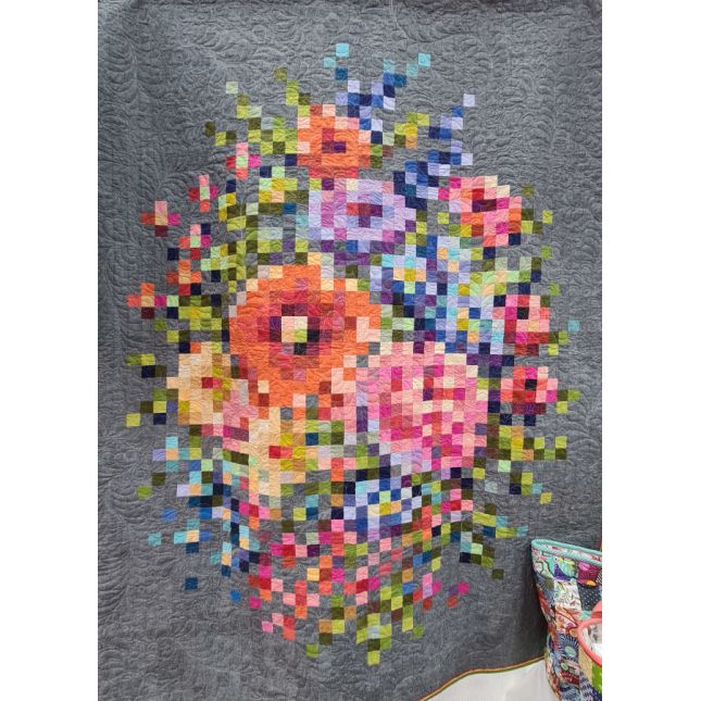 Quilt Pixel réalisé avec Easy Piecing Grid