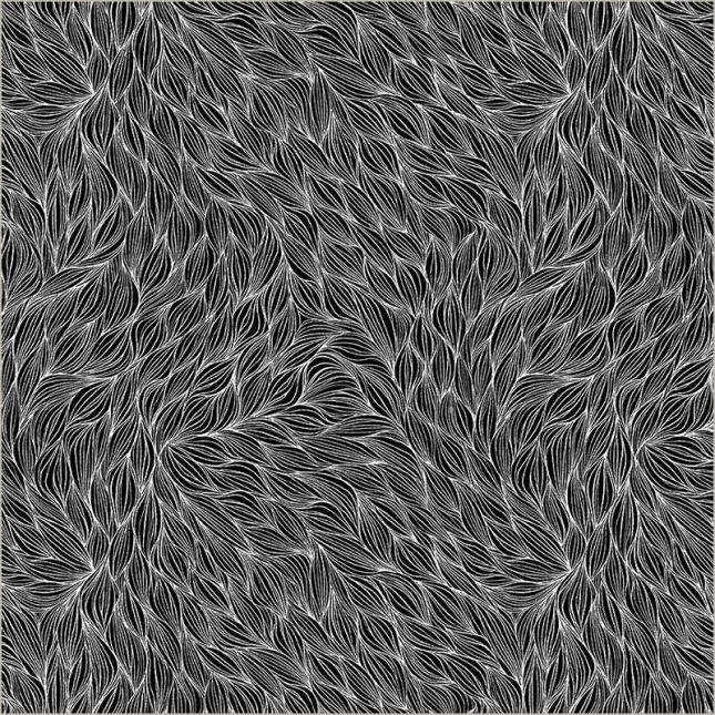 Tissu patchwork noir et feuilles tissées - Pen & Petal Tissu patchwork noir et feuilles tissées - Pen & Petal