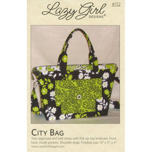 Patron de sac City Bag - Lazy Girl (en anglais)