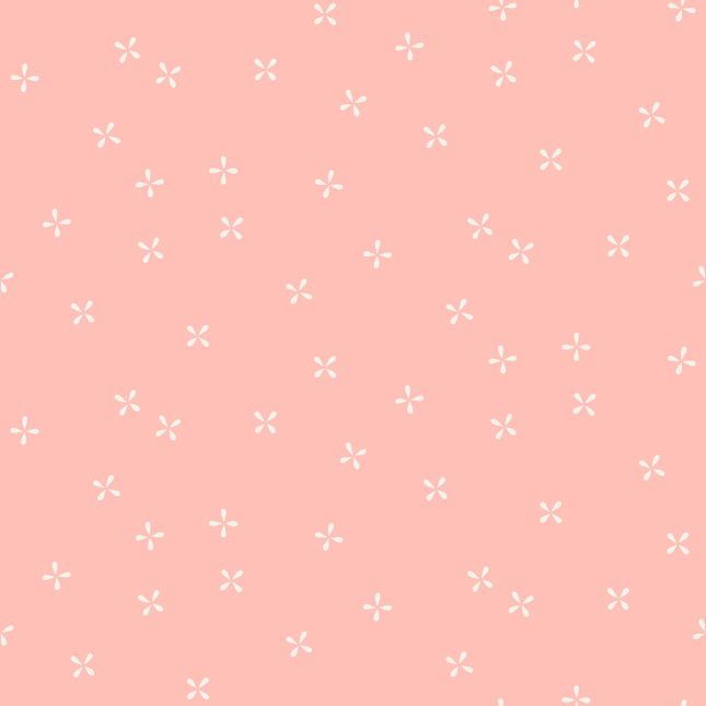 Tissu patchwork rose ballerine croix blanches