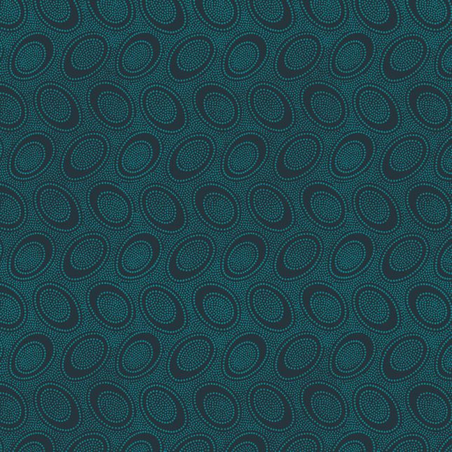 copy ofTissu patchwork Kaffe Fassett ovale aborigène pétrole GP71
