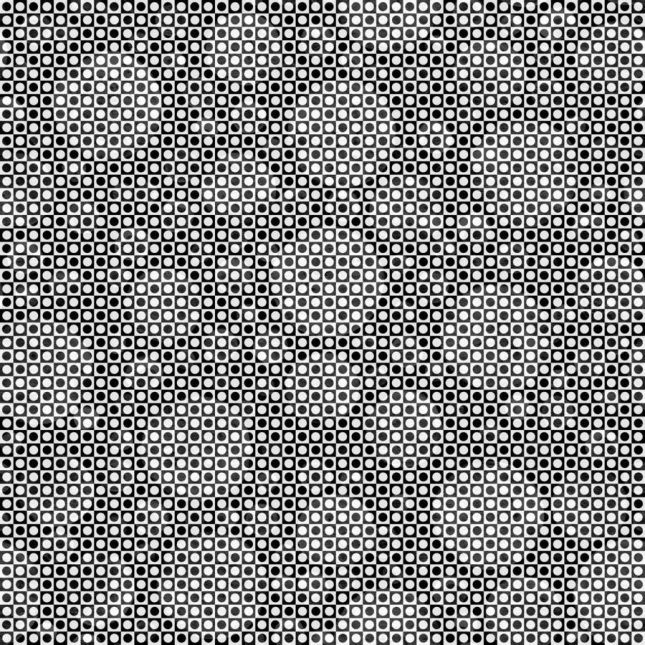 Tissu patchwork mini damier noir et blanc