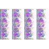 Tissu patchwork violet frises de fleurs Tissu patchwork violet frises de fleurs