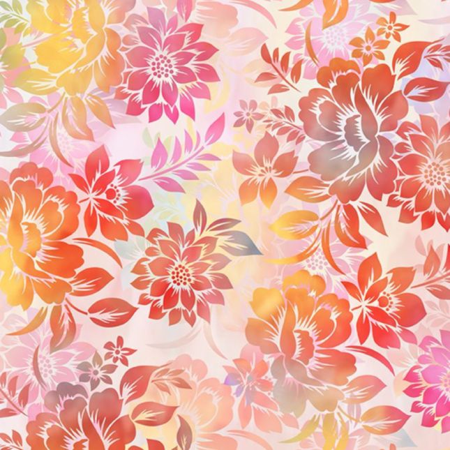 Tissu patchwork mutlico rêve de fleurs Garden of Dreams II