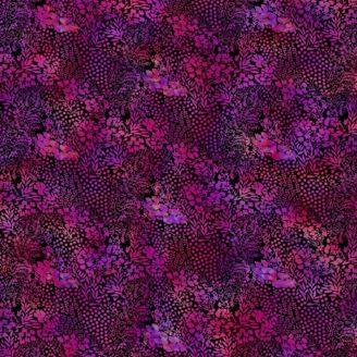 Tissu patchwork violet champs de fleurs I DREAM IN COLOR