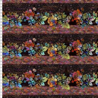 Tissu patchwork bordures fleuries multico Halcyon II