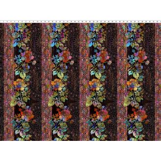 Tissu patchwork bordures fleuries multico Halcyon II Tissu patchwork bordures fleuries multico Halcyon II